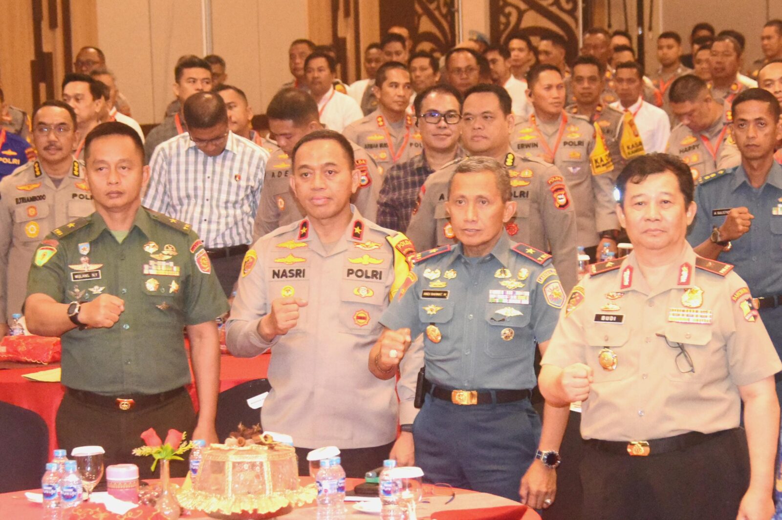 Sinergitas P4GN Bersama Forkopimda Sulsel, Kepala BNNP Sulawesi Selatan Hadiri Kegiatan Rakor Lintas Sektoral Dalam Rangka Kesiapan Pengamanan Menjelang Tahap Kampanye Dan Tahap Pemungutan Suara Pada Pilkada Serentak Tahun 2024 di Wilayah Sulsel