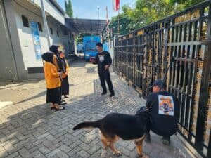 UNIT K-9 BNNP SULSEL ATAS NAMA BEN MELAKSANAKAN LATIHAN PENDETEKSIAN DI BULAN SEPTEMBER 2024