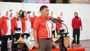 Rangkaian HUT ke 79 TNI, Kepala BNNP Sulawesi Selatan Menghadiri Open Turnamen Kejurnas Sepak Takraw Piala Panglima TNI Tahun 2024