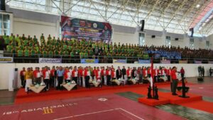 Rangkaian HUT ke 79 TNI, Kepala BNNP Sulawesi Selatan Menghadiri Open Turnamen Kejurnas Sepak Takraw Piala Panglima TNI Tahun 2024