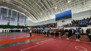 Rangkaian HUT ke 79 TNI, Kepala BNNP Sulawesi Selatan Menghadiri Open Turnamen Kejurnas Sepak Takraw Piala Panglima TNI Tahun 2024