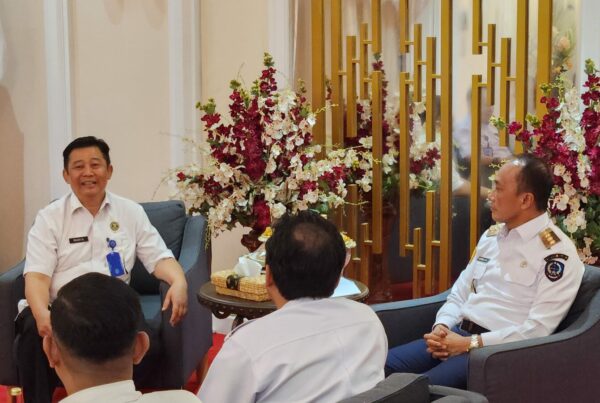 ATENSI PERMASALAHAN NARKOBA DI SULSEL, KEPALA BNN PROV. SULSEL KUNJUNGI PJ.GUBERNUR SULAWESI SELATAN