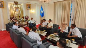 ATENSI PERMASALAHAN NARKOBA DI SULSEL, KEPALA BNN PROV. SULSEL KUNJUNGI PJ.GUBERNUR SULAWESI SELATAN