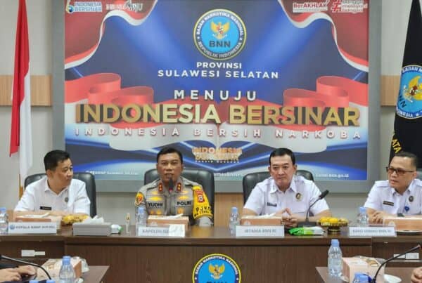 Perkuat Sinergitas P4GN, Kepala BNNP Sulsel Terima Kunjungan Kapolda Sulawesi Selatan