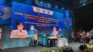 SINERGITAS P4GN, BNNP SULAWESI SELATAN MENGHADIRI PERINGATAN HARI KESATUAN GERAK (HKG) PKK TINGKAT KABUPATEN GOWA TAHUN 2024