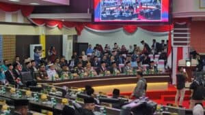 SINERGITAS P4GN,KEPALA BNNP SULAWESI SELATAN MENGHADIRI RAPAT PARIPURNA PENGUCAPAN SUMPAH PIMPINAN DPRD PROV SULSEL MASA JABATAN 2024-2029