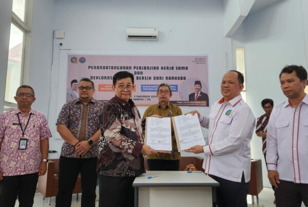 BNNP SULAWESI SELATAN BERSAMA INSTITUT TEKNOLOGI B.J. HABIBIE DEKLARASI KAMPUS BERSINAR DIRANGKAIKAN PENANDATANGANAN PERJANJIAN KERJASAMA