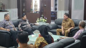 SINERGITAS DAN KOLABORASI BNNP SULSEL BERSAMA PEMDA SIDRAP, KEPALA BNNP SULSEL AUDIENSI DAN KUNJUNGI KANTOR PERSIAPAN BNNK SIDRAP