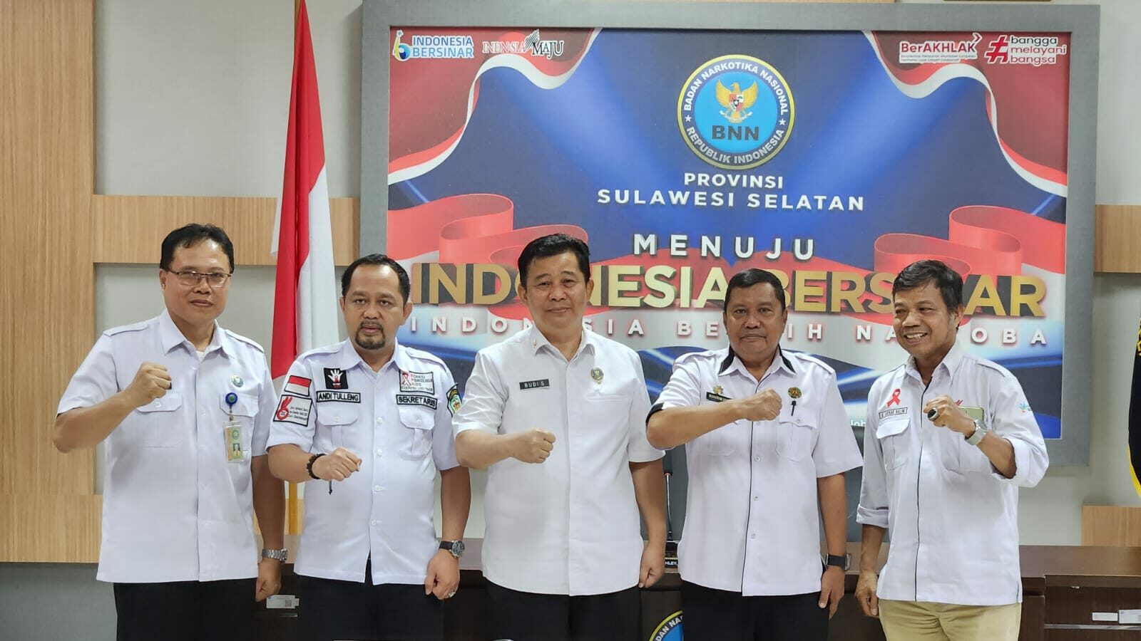 Kepala BNNP Sulsel Menerima Kunjungan Silaturahmi Komisi Penanggulangan Aids Prov. Sulawesi Selatan