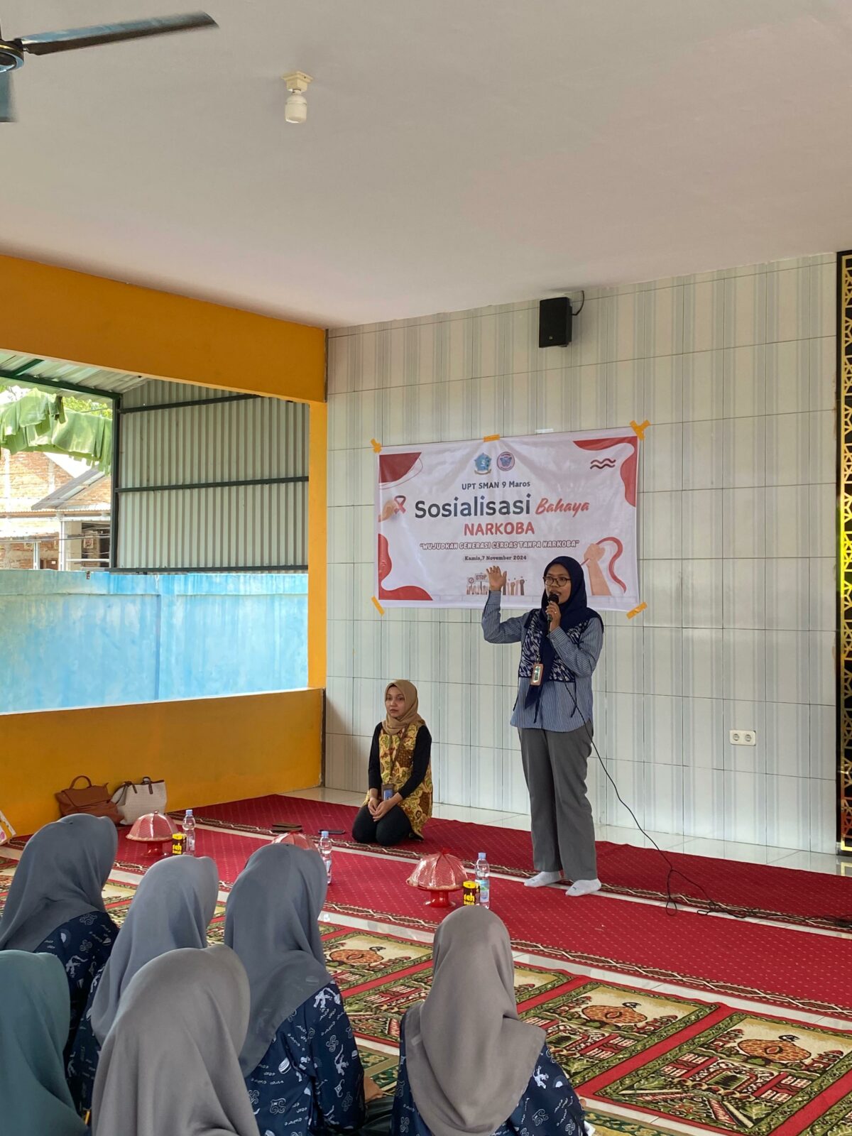 Sosialisasi Bahaya Narkoba UPT SMA Negeri 9 Maros