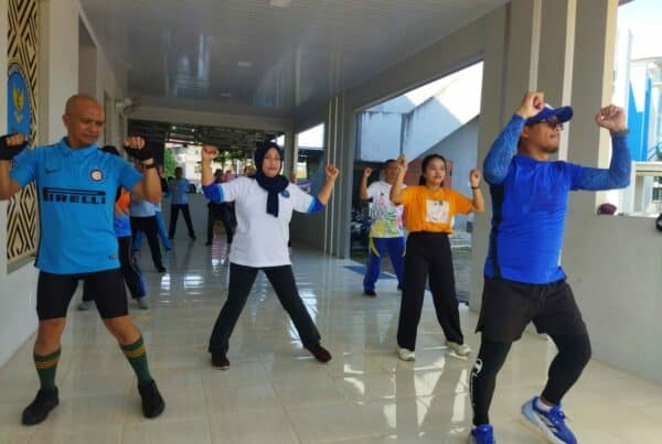 Senam Sehat Anti Narkoba Untuk Menjaga Kebugaran oleh Personil BNNP SULSEL Periode 14 November 2024