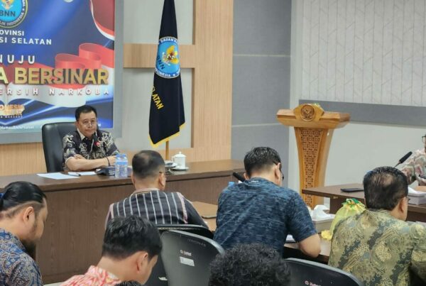 Kepala BNNP Sulsel Berikan Arahan Kepada PJU Lingkup BNNP Sulawesi Selatan