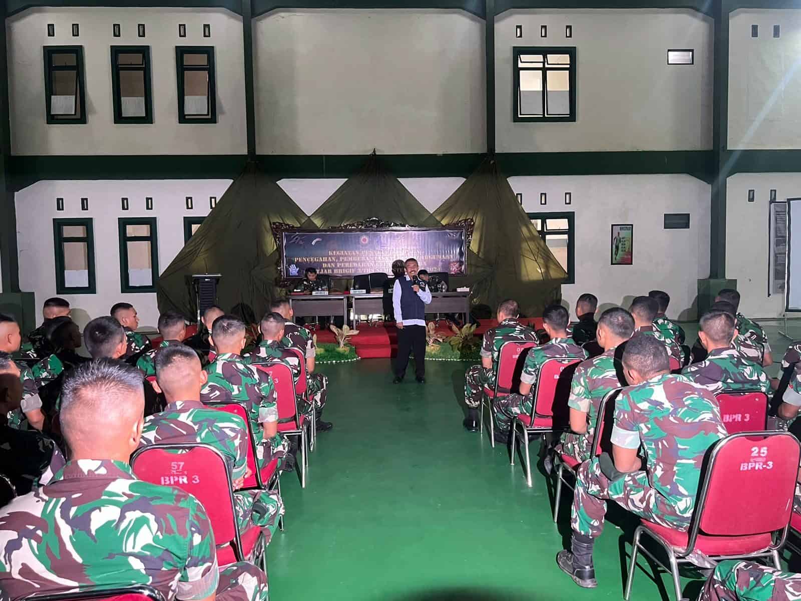 Sosialisasi P4GN di Brigade Infanteri 3/ TBS