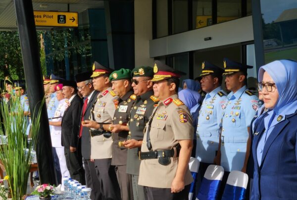 KEPALA BNNP SULSEL HADIRI UPACARA SERAH TERIMA JABATAN DANLANUD HASANUDDIN