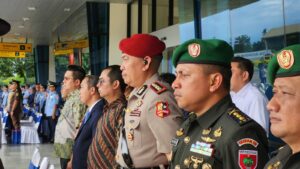 KEPALA BNNP SULSEL HADIRI UPACARA SERAH TERIMA JABATAN DANLANUD HASANUDDIN