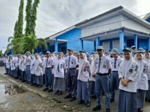 Sosialisasi P4GN Pada Pelaksanaan Upacara di SMA Negeri 8 Maros