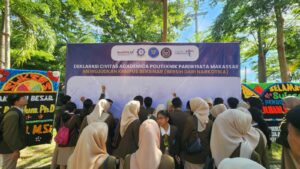 BNNP Sulawesi Selatan Bersama Politeknik Pariwisata Makassar Deklarasikan Kampus Bersinar dan Penandatanganan Deklarasi Anti Penyalahgunaan Narkoba