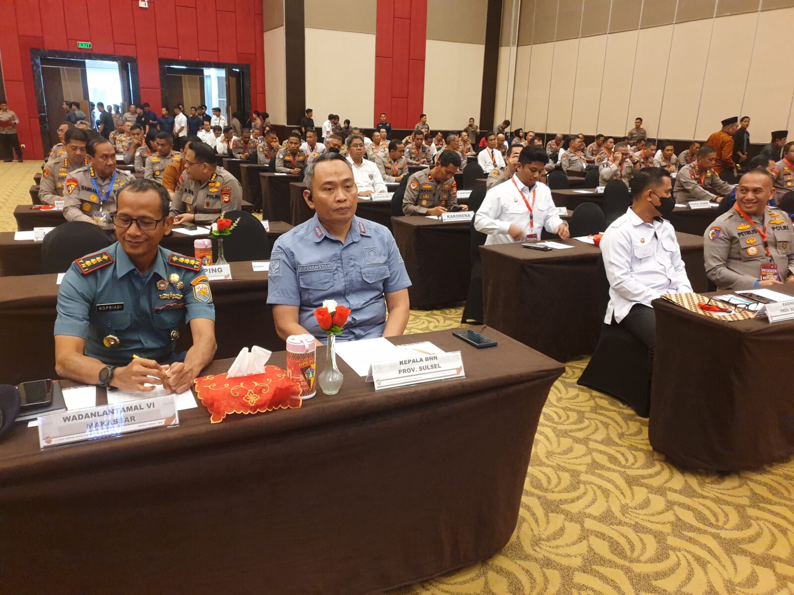 SINERGITAS DAN SUKSESKAN KESIAPAN PAM IDUL FITRI 1446 H, BNNP SULAWESI SELATAN HADIRI RAPAT KOORDINASI LINTAS SEKTORAL