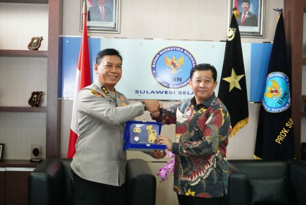 Kapolda Sulsel Berganti, Irjen Pol Yudhiawan Pamit ke Kepala BNNP Sulawesi Selatan