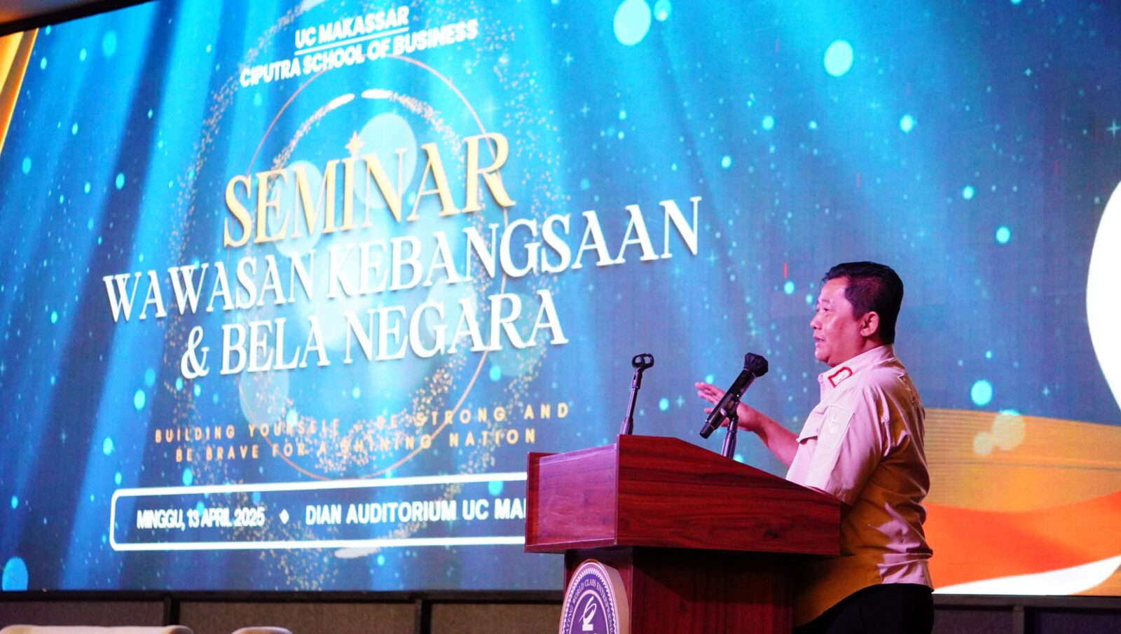 SEMINAR WAWASAN KEBANGSAAN, KEPALA BNNP SULSEL AJAK MAHASISWA LAWAN NARKOBA DI UNIVERSITAS CIPUTRA