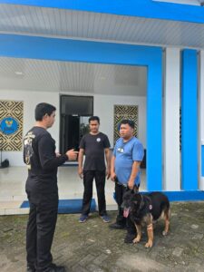 UNIT K-9 BNNP SULSEL ATAS NAMA BEN MELAKSANAKAN LATIHAN PENDETEKSIAN DI BULAN APRIL 2025