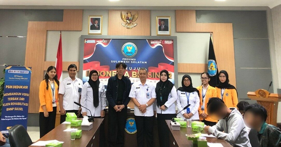 MAHASISWA MAGANG PSIKOLOGI UNM AJAK KLIEN REHABILITASI BNNP SULSEL BANGUN VERSI TERBAIK DIRI MELALUI PSIKOEDUKASI