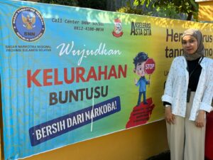 Kolaborasi BNN Prov. Sulsel dengan Maxim Publikasikan Pesan Pencegahan Narkoba di Kelurahan-Kelurahan se-Kota Makassar