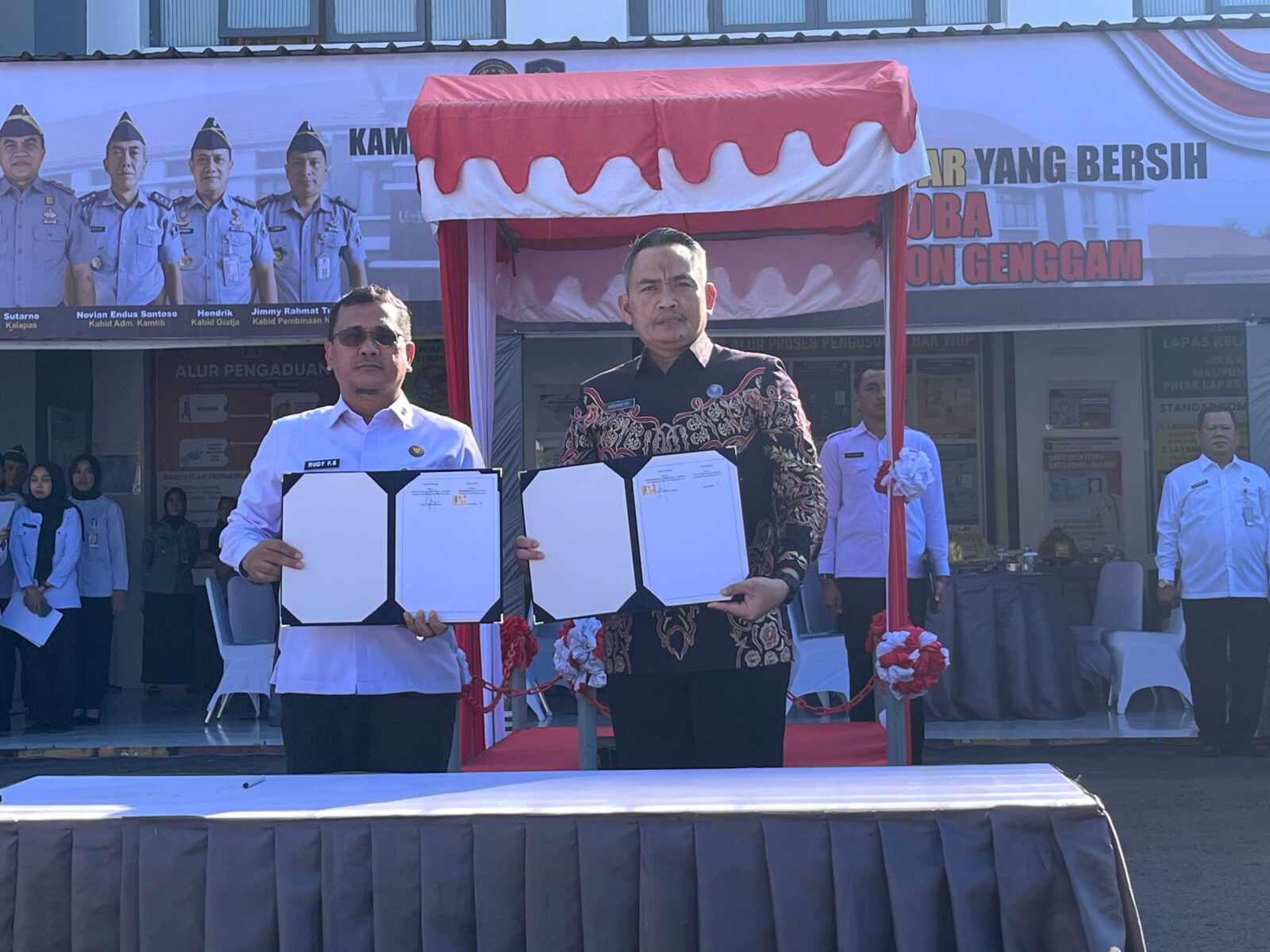 PENANDATANGANAN PERJANJIAN KERJA SAMA P4GN BERSAMA DITJEN PEMASYARAKATAN SULSEL PENANDATANGANAN PERJANJIAN KERJA SAMA P4GN BERSAMA DITJEN PEMASYARAKATAN SULSEL